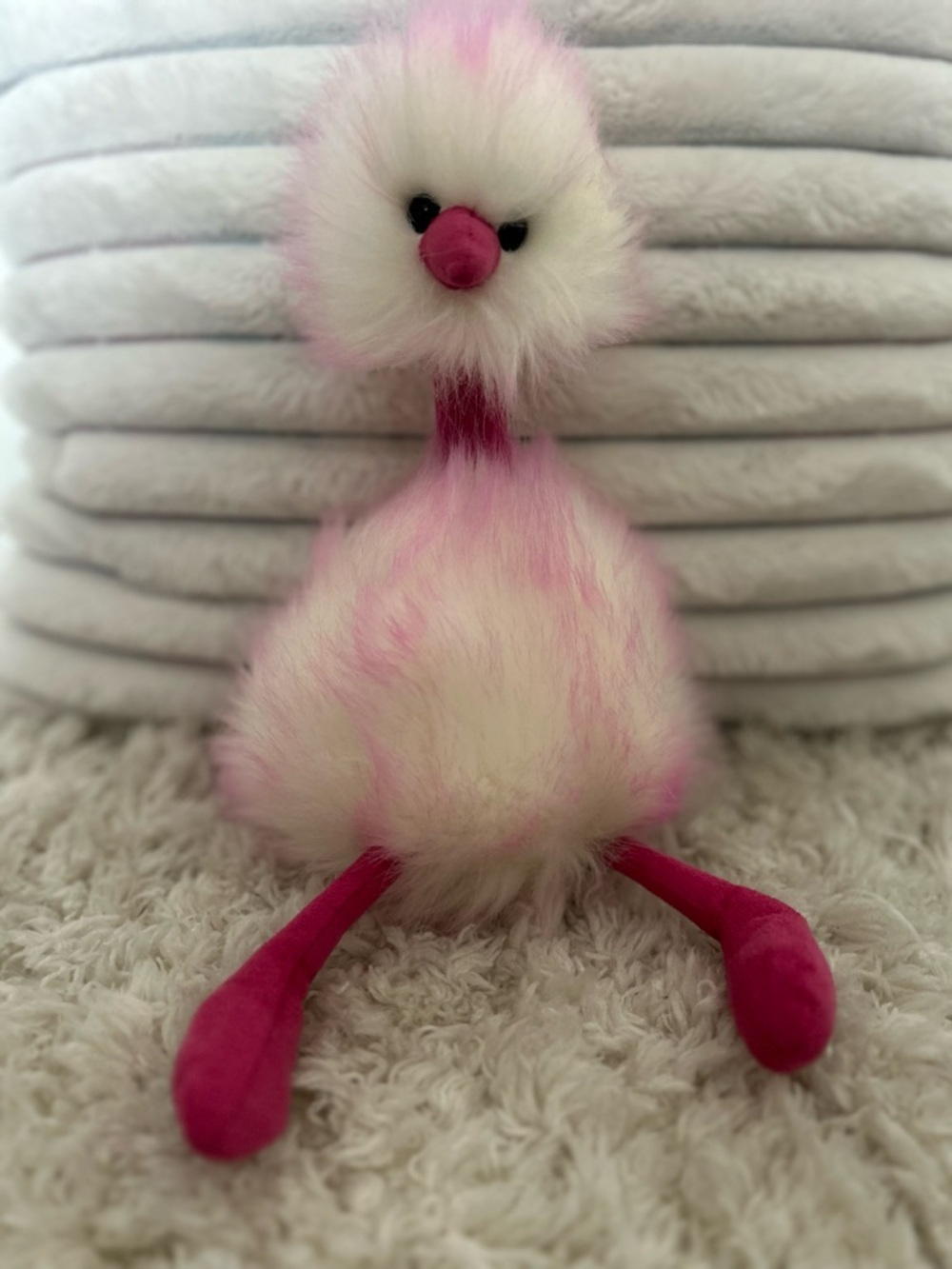 Jellycat Raspberry Ripple Pom
Pom Ostrich Stuffed Animal Plush